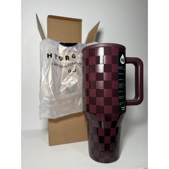 Hydrojug X ACTA Exclusive Ember Checkmate 40oz Traveler BNWT BNIB - Picture 3 of 8